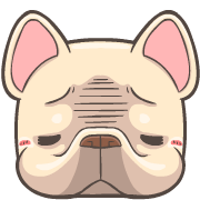 French Bulldog PIGU Animated Emoji รูปที่ 27