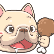 French Bulldog PIGU Animated Emoji รูปที่ 28