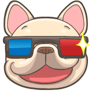 French Bulldog PIGU Animated Emoji รูปที่ 29