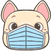 French Bulldog PIGU Animated Emoji รูปที่ 30