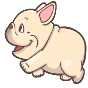 French Bulldog PIGU Animated Emoji รูปที่ 33