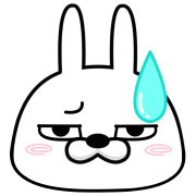 Moving rubbing rabbit อิโมจิแอนิเมชัน รูปที่ 6