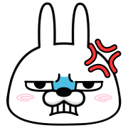 Moving rubbing rabbit อิโมจิแอนิเมชัน รูปที่ 7