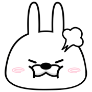 Moving rubbing rabbit อิโมจิแอนิเมชัน รูปที่ 8