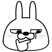 Moving rubbing rabbit อิโมจิแอนิเมชัน รูปที่ 14