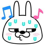 Moving rubbing rabbit อิโมจิแอนิเมชัน รูปที่ 16