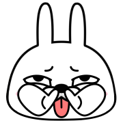 Moving rubbing rabbit อิโมจิแอนิเมชัน รูปที่ 18