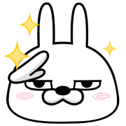 Moving rubbing rabbit อิโมจิแอนิเมชัน รูปที่ 20