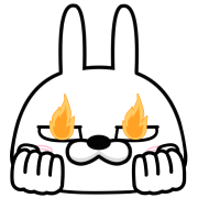 Moving rubbing rabbit อิโมจิแอนิเมชัน รูปที่ 21