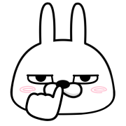 Moving rubbing rabbit อิโมจิแอนิเมชัน รูปที่ 32