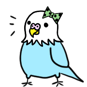 อิโมจิไลน์ Cute budgerigar emoji