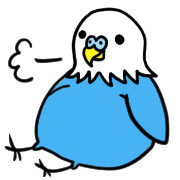 อิโมจิไลน์ Cute budgerigar emoji