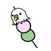 อิโมจิไลน์ Cute budgerigar emoji