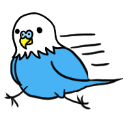 อิโมจิไลน์ Cute budgerigar emoji