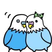 อิโมจิไลน์ Cute budgerigar emoji