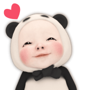 Panda Towel อิโมจิแอนิเมชัน