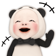 Panda Towel อิโมจิแอนิเมชัน