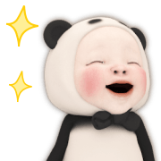 Panda Towel อิโมจิแอนิเมชัน รูปที่ 5