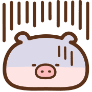 Moving Piglet Emoji 25