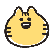 อิโมจิไลน์ New Year emoji of smiling tabby cat