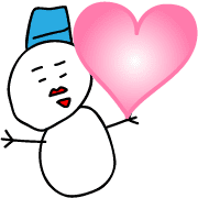 อิโมจิไลน์ Snowman's Yukidaru Emoji