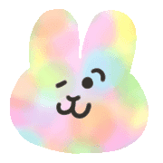 อิโมจิไลน์ Aurora rabbit
