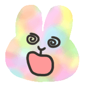 อิโมจิไลน์ Aurora rabbit