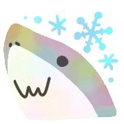 อิโมจิไลน์ Marble winter shark