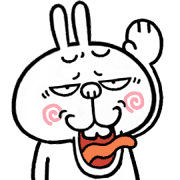 อิโมจิไลน์ Angry rabbit New Year[SHIRIMOJI-EMOJI]