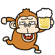 อิโมจิไลน์ Monkey New Year[SHIRIMOJI-EMOJI]