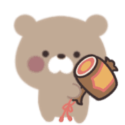 อิโมจิไลน์ Loose bear *. New Year's greetings emoji