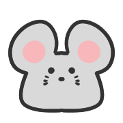 อิโมจิไลน์ Simple cute white tiger emoji.