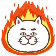 อิโมจิไลน์ Cat of a bad face Emoji 3