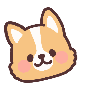 fluffy fat Corgi anime Emoji