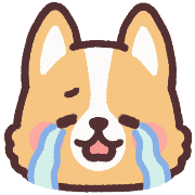 fluffy fat Corgi anime Emoji รูปที่ 6