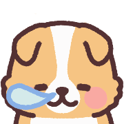 fluffy fat Corgi anime Emoji รูปที่ 15