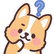fluffy fat Corgi anime Emoji รูปที่ 16