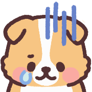 fluffy fat Corgi anime Emoji รูปที่ 18