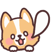 fluffy fat Corgi anime Emoji รูปที่ 19