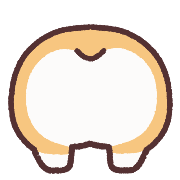 fluffy fat Corgi anime Emoji รูปที่ 21