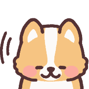 fluffy fat Corgi anime Emoji รูปที่ 32
