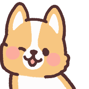fluffy fat Corgi anime Emoji รูปที่ 38