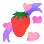 อิโมจิไลน์ Strawberry,heart,frames