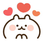 Charming rabbit animation emoji