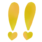 อิโมจิไลน์ Gold lemon yellow hearts