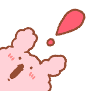 อิโมจิไลน์ Very fluffy rabbit emoji