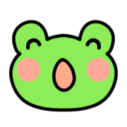 อิโมจิไลน์ Rain-loving frog emoji