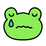 อิโมจิไลน์ Rain-loving frog emoji