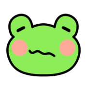 อิโมจิไลน์ Rain-loving frog emoji