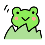 อิโมจิไลน์ Rain-loving frog emoji